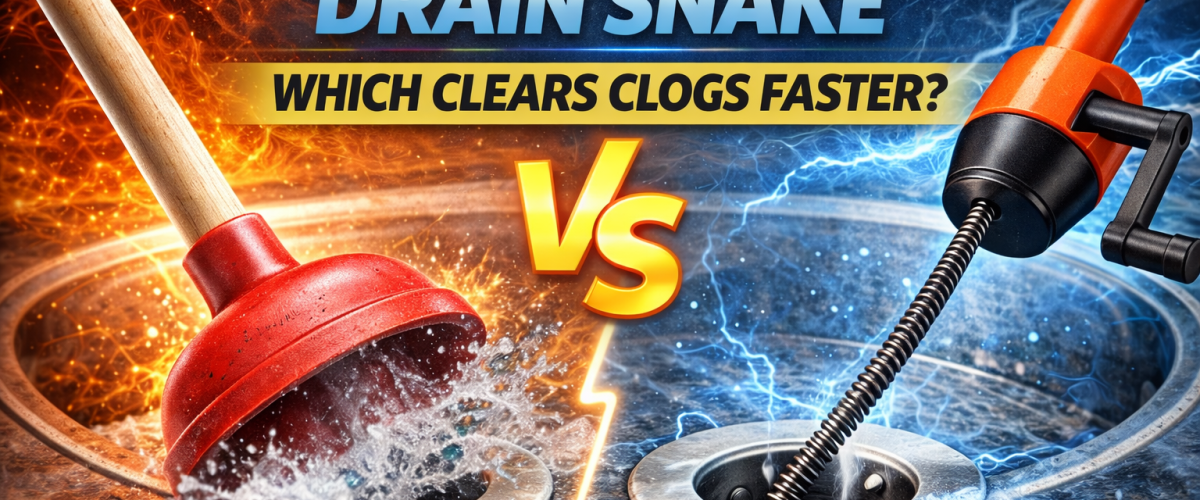 Plunger vs Drain Snake — Which Clears Clogs Faster?