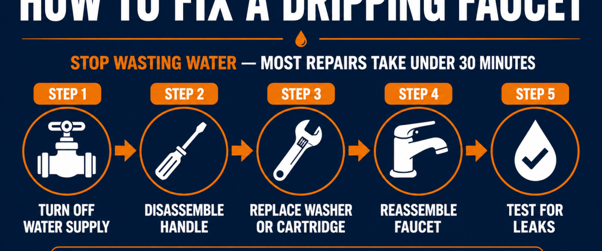 How to Fix a Dripping Faucet (2026) — Step-by-Step Guide