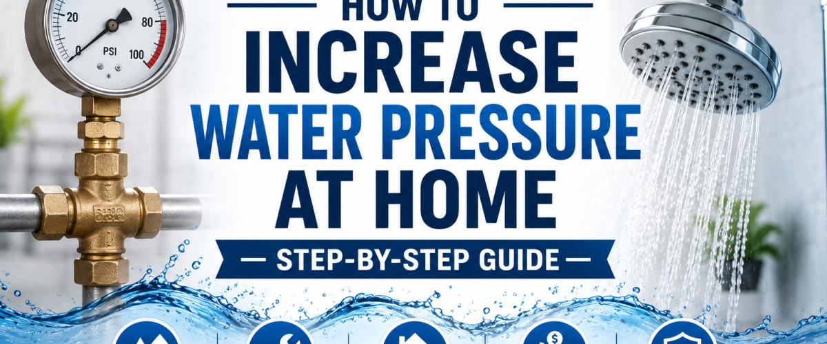 How to Increase Water Pressure at Home (2026) — Step-by-Step Guide