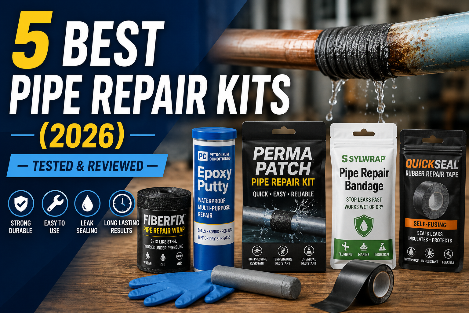 5 Best Pipe Repair Kits (2026) — Tested & Reviewed - PlumbingToolsReview