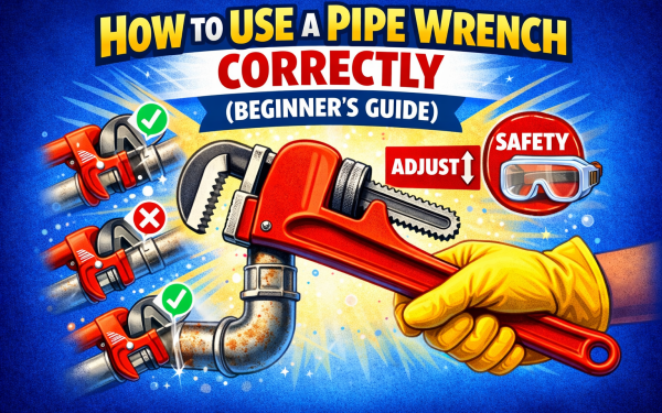 How to Use a Pipe Wrench Correctly (2026) — Beginner’s Guide
