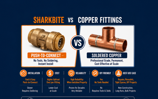 SharkBite vs Copper Fittings (2026) — Which Should You Use?