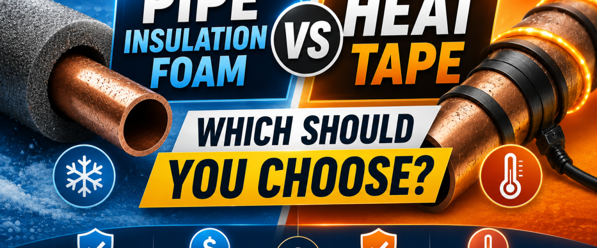Pipe Insulation Foam vs Heat Tape (2026) — Which Should You Choose?