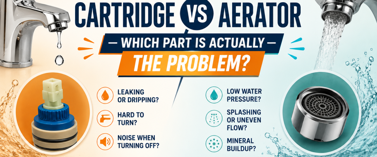 Faucet Cartridge vs Faucet Aerator (2026) — Which Part Is Actually the Problem?