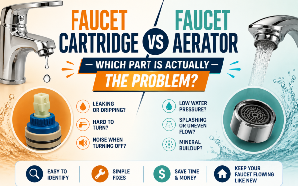 Faucet Cartridge vs Faucet Aerator (2026) — Which Part Is Actually the Problem?