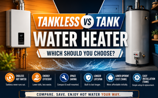 Tankless vs Tank Water Heater (2026) — Which Should You Choose?