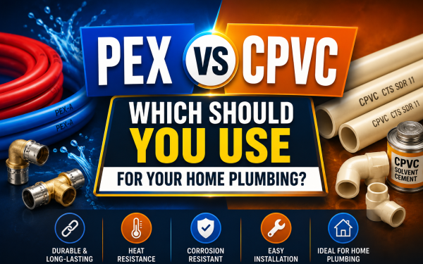 PEX vs CPVC Pipe (2026) — Which Should You Use for Your Home Plumbing?