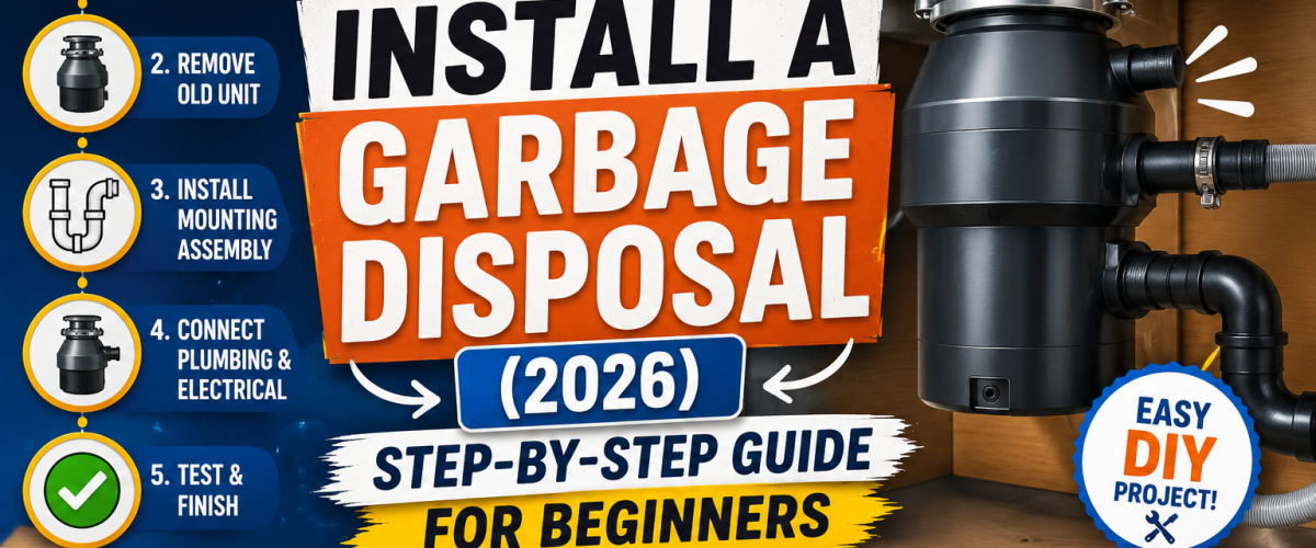 How to Install a Garbage Disposal (2026) — Step-by-Step Guide for Beginners