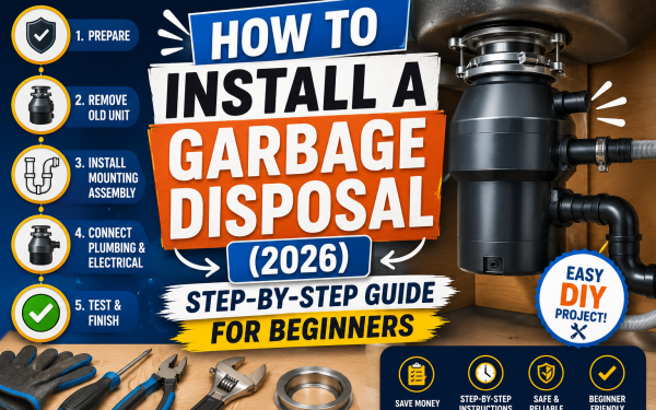 How to Install a Garbage Disposal (2026) — Step-by-Step Guide for Beginners