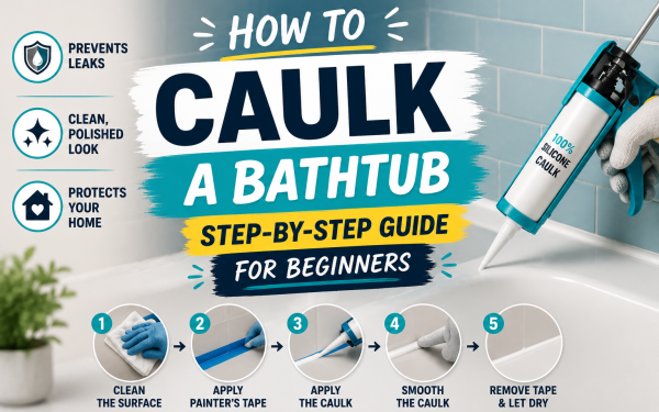 How to Caulk a Bathtub (2026) — Step-by-Step Guide for Beginners