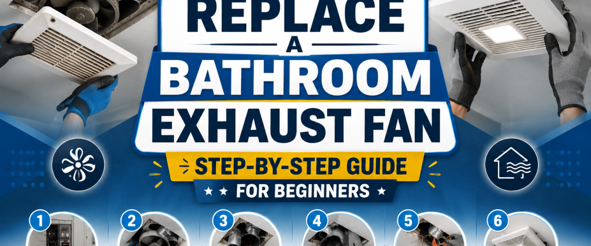 How to Replace a Bathroom Exhaust Fan (2026) — Step-by-Step Guide for Beginners