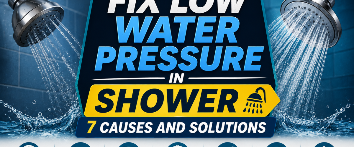How to Fix Low Water Pressure in Shower (2026) — 7 Causes and Solutions
