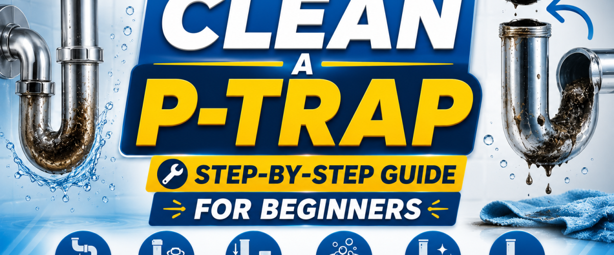 How to Clean a P-Trap (2026) — Step-by-Step Guide for Beginners