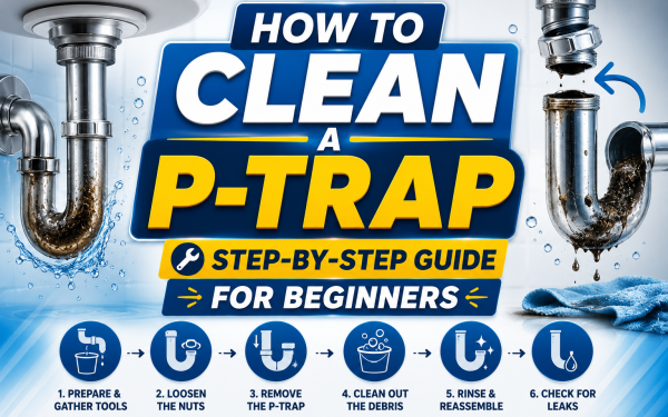 How to Clean a P-Trap (2026) — Step-by-Step Guide for Beginners