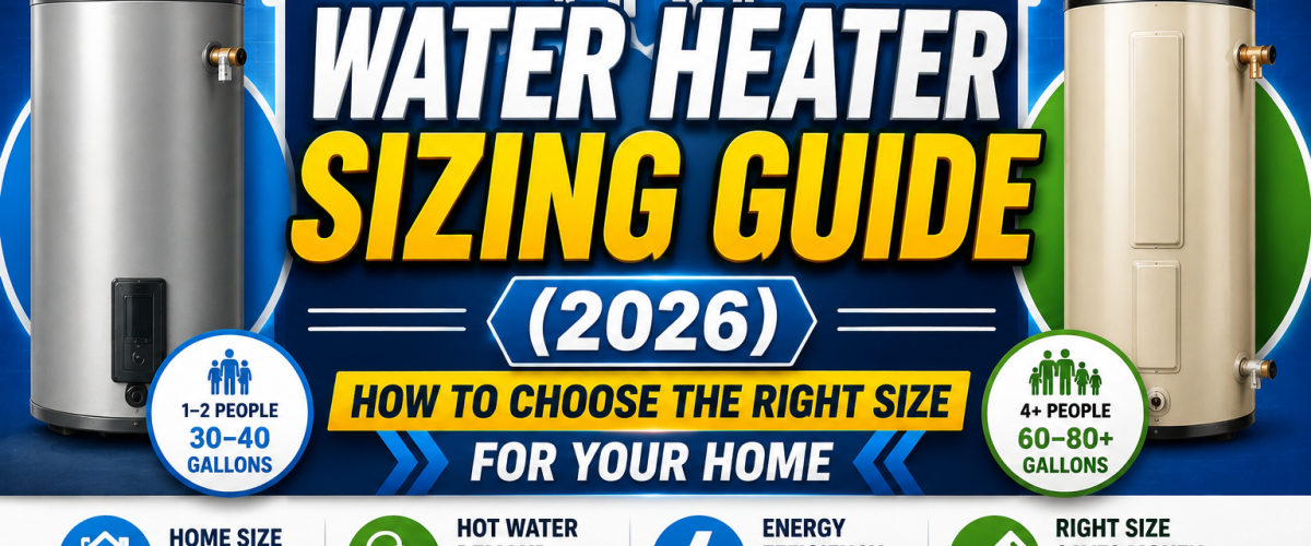 Water Heater Sizing Guide (2026) — How to Choose the Right Size for Your Home