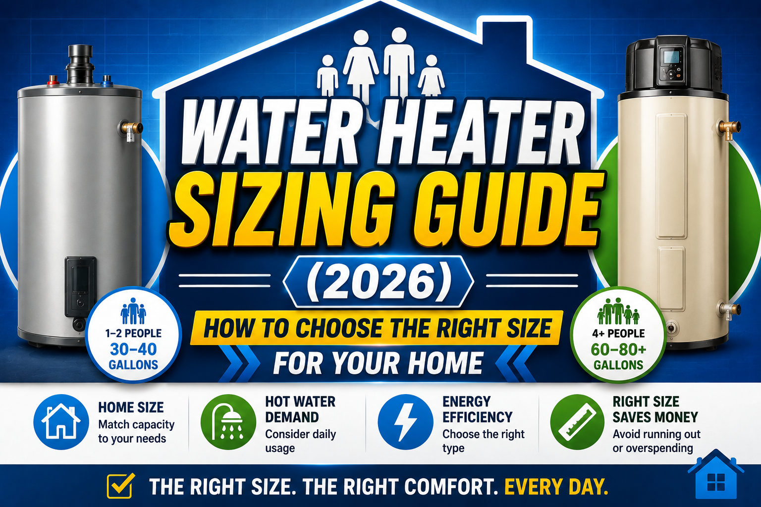 Syntax Water All Sizes Water Heater Sizing Guide (2026) — How to Choose the Right Size for ...