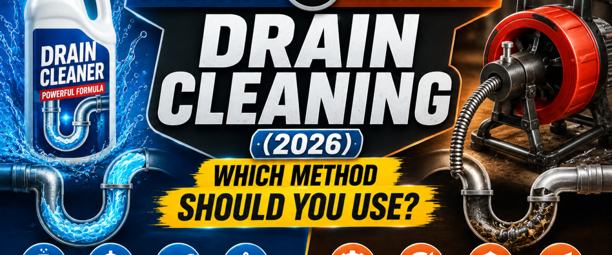 Chemical vs Mechanical Drain Cleaning (2026) — Which Method Should You Use?