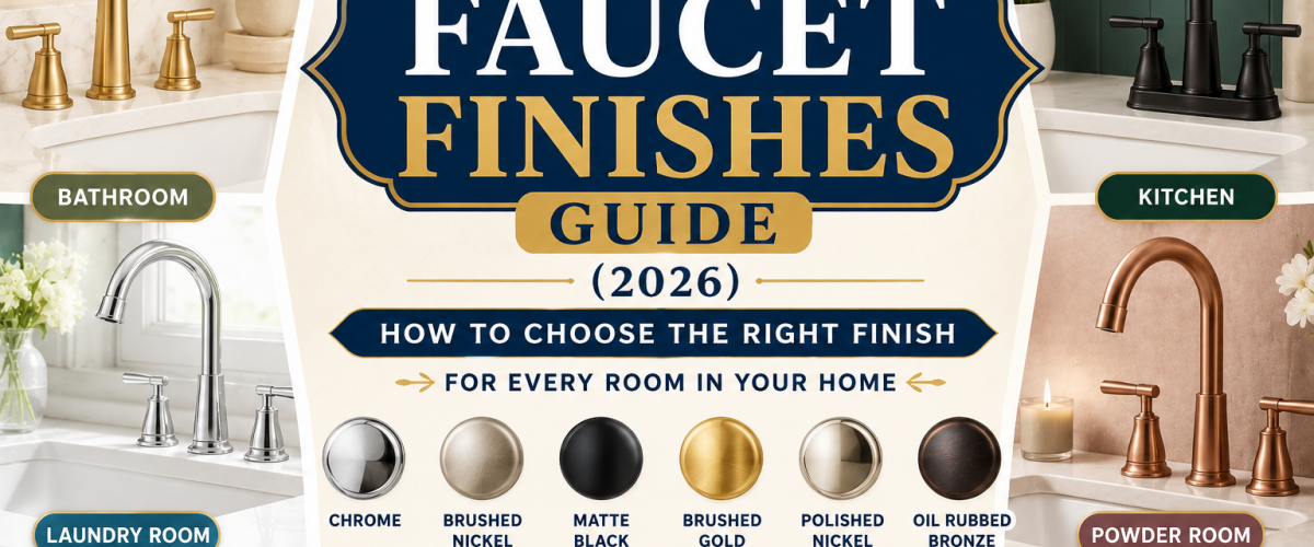 Faucet Finishes Guide (2026) — How to Choose the Right Finish for Every Room in Your Home