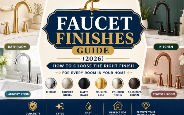 Faucet Finishes Guide (2026) — How to Choose the Right Finish for Every Room in Your Home