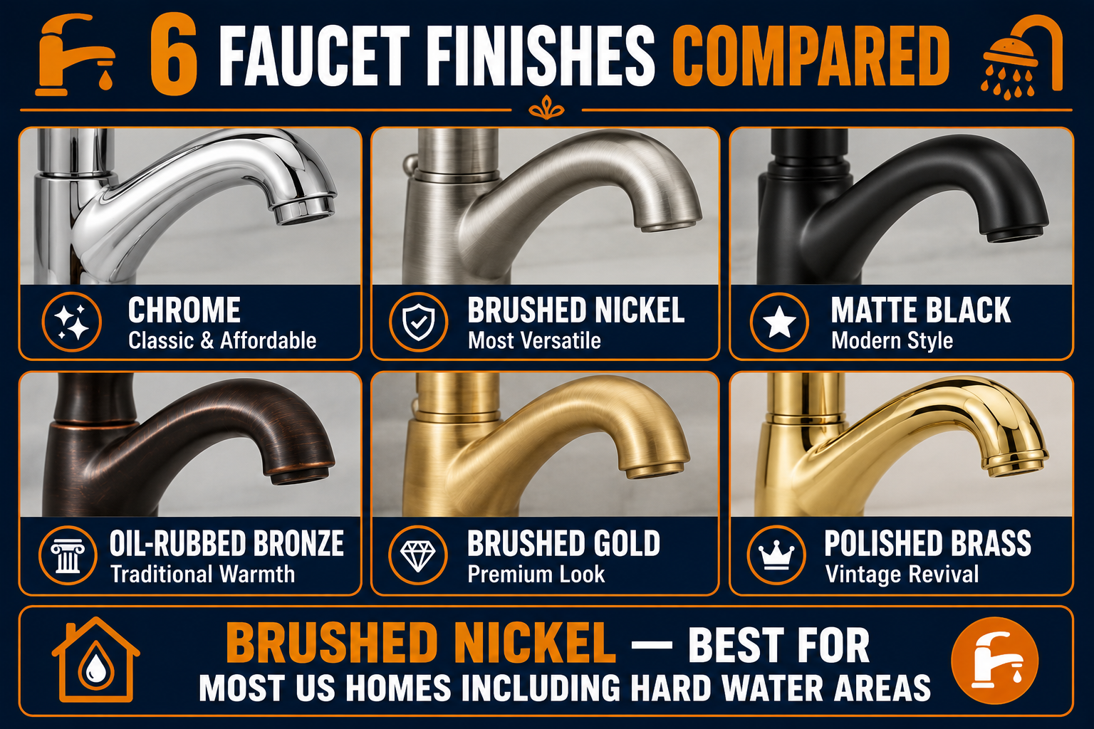 Faucet Finishes Guide (2026) — How to Choose the Right Finish for Every ...