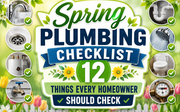 Spring Plumbing Checklist (2026) — 12 Things Every Homeowner Should Check