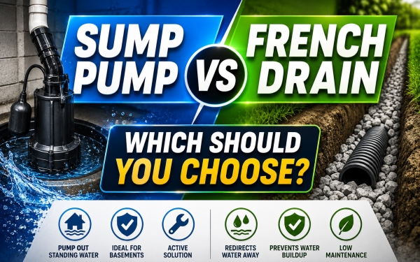 Sump Pump vs French Drain (2026) — Which Should You Choose?