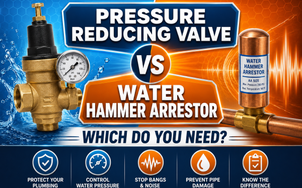Pressure Reducing Valve vs Water Hammer Arrestor (2026) — Which Do You Need?