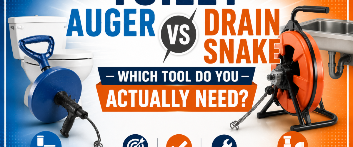 Toilet Auger vs Drain Snake (2026) — Which Tool Do You Actually Need?