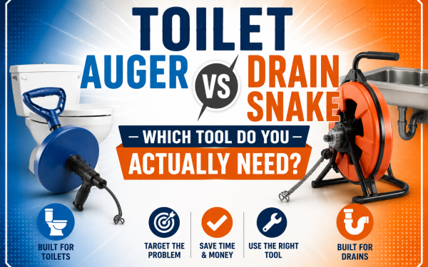 Toilet Auger vs Drain Snake (2026) — Which Tool Do You Actually Need?