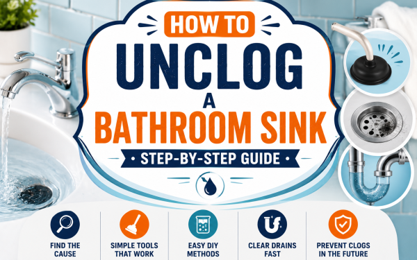 How to Unclog a Bathroom Sink (2026) — Step-by-Step Guide