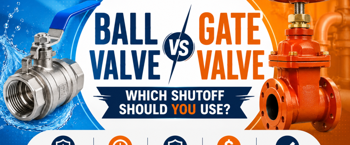 Ball Valve vs Gate Valve (2026) — Which Shutoff Should You Use?