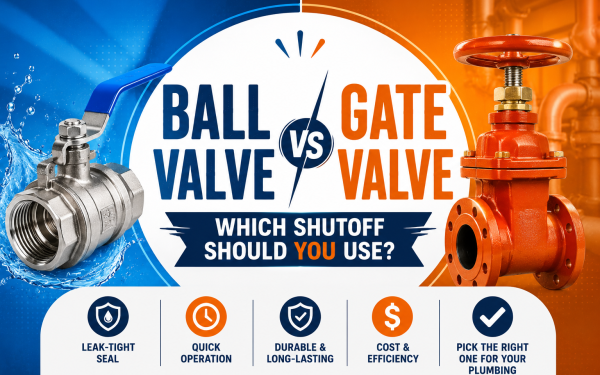 Ball Valve vs Gate Valve (2026) — Which Shutoff Should You Use?