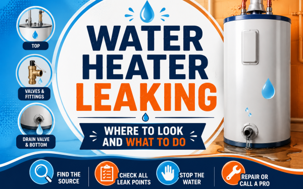 Water Heater Leaking (2026) — Where to Look and What to Do