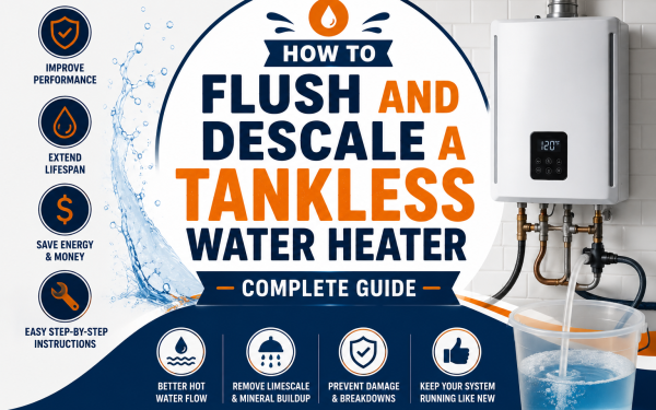 How to Flush and Descale a Tankless Water Heater (2026) — Complete Guide
