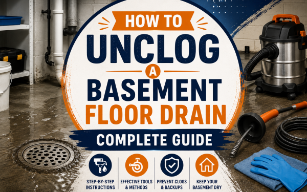 How to Unclog a Basement Floor Drain (2026) — Complete Guide
