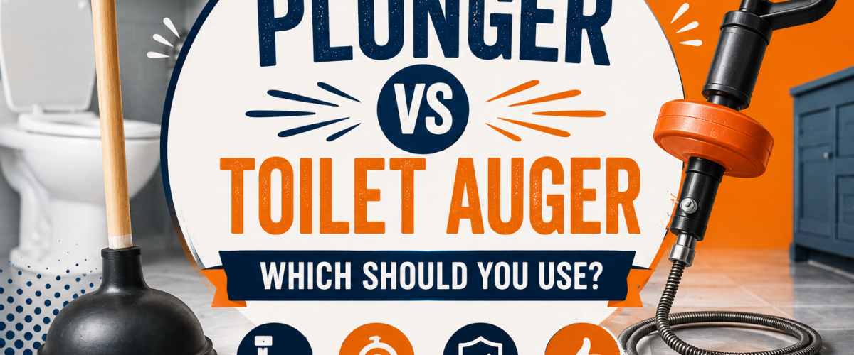 Plunger vs Toilet Auger (2026) — Which Should You Use?