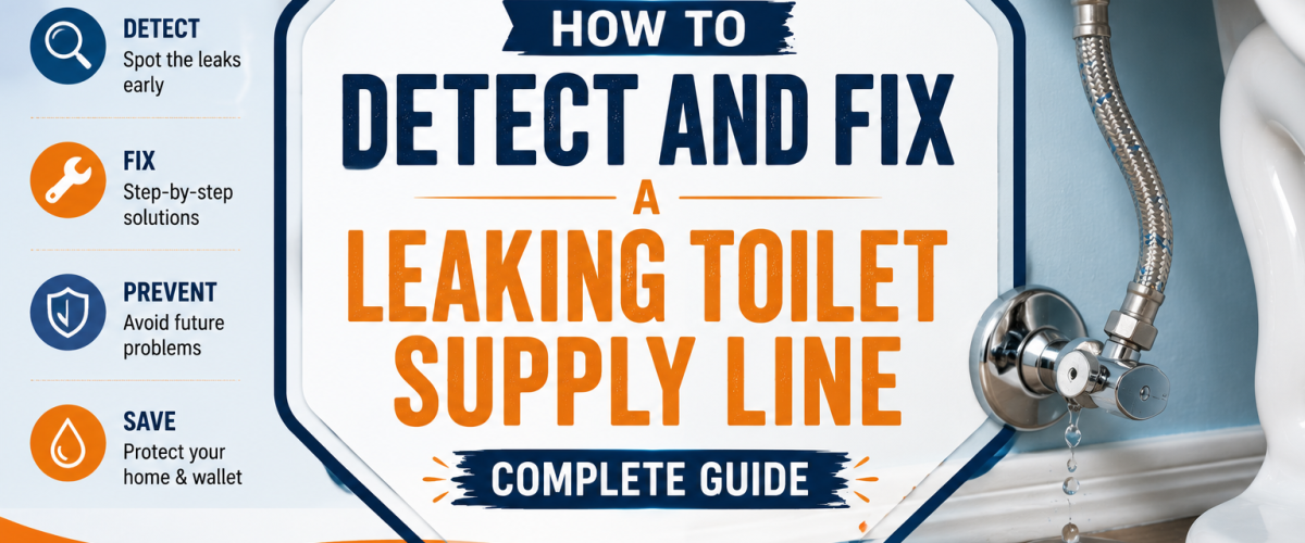 How to Detect and Fix a Leaking Toilet Supply Line (2026) — Complete Guide