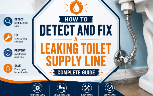 How to Detect and Fix a Leaking Toilet Supply Line (2026) — Complete Guide