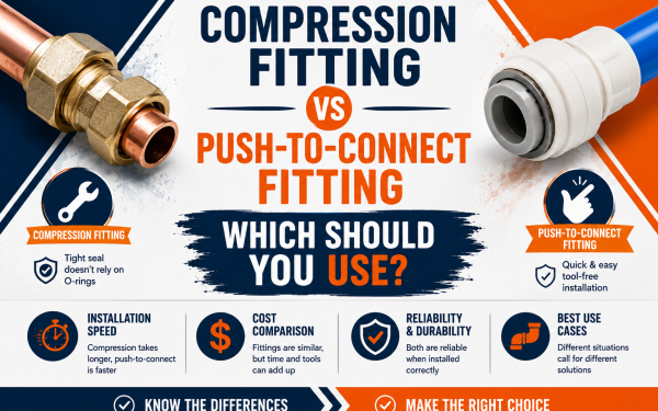 Compression Fitting vs Push-to-Connect Fitting (2026) — Which Should You Use?