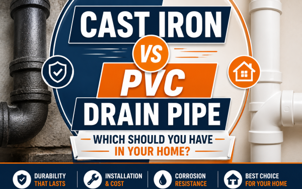 Cast Iron vs PVC Drain Pipe (2026) — Which Should You Have in Your Home?