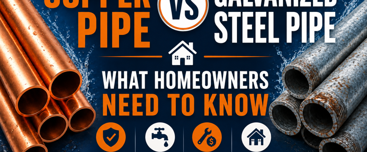 Copper Pipe vs Galvanized Steel Pipe (2026) — What Homeowners Need to Know