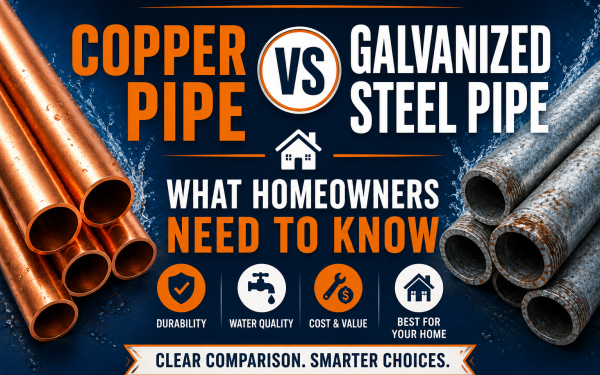 Copper Pipe vs Galvanized Steel Pipe (2026) — What Homeowners Need to Know