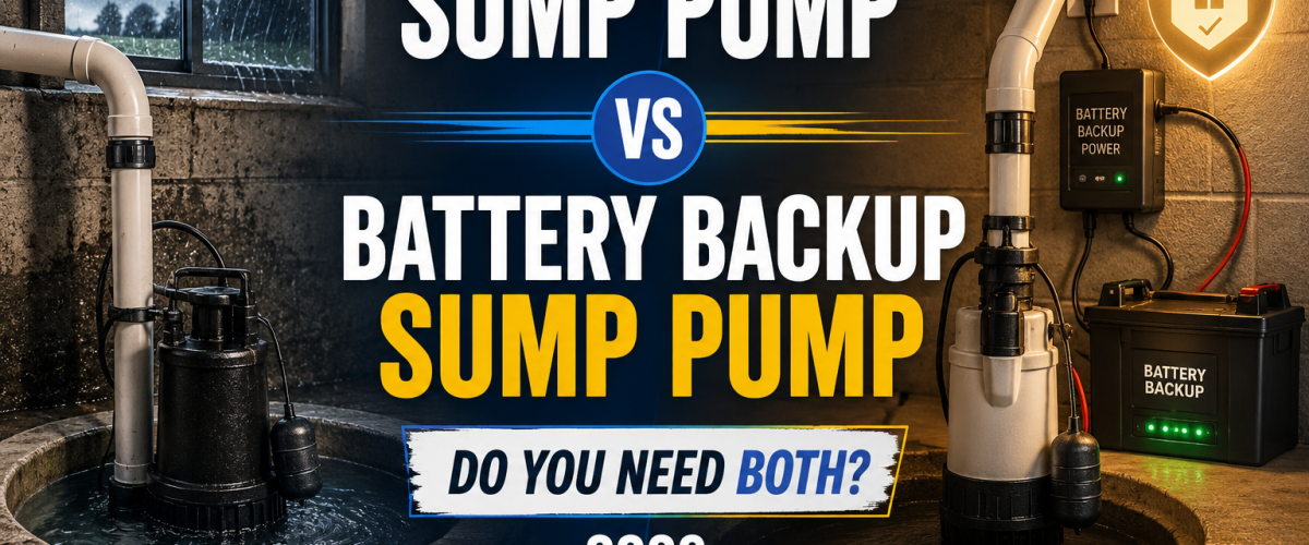 Sump Pump vs Battery Backup Sump Pump (2026) — Do You Need Both?