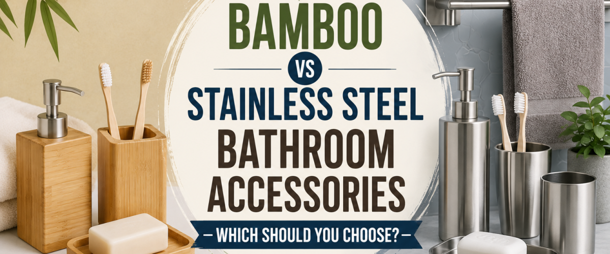 Bamboo vs Stainless Steel Bathroom Accessories (2026) — Which Should You Choose?