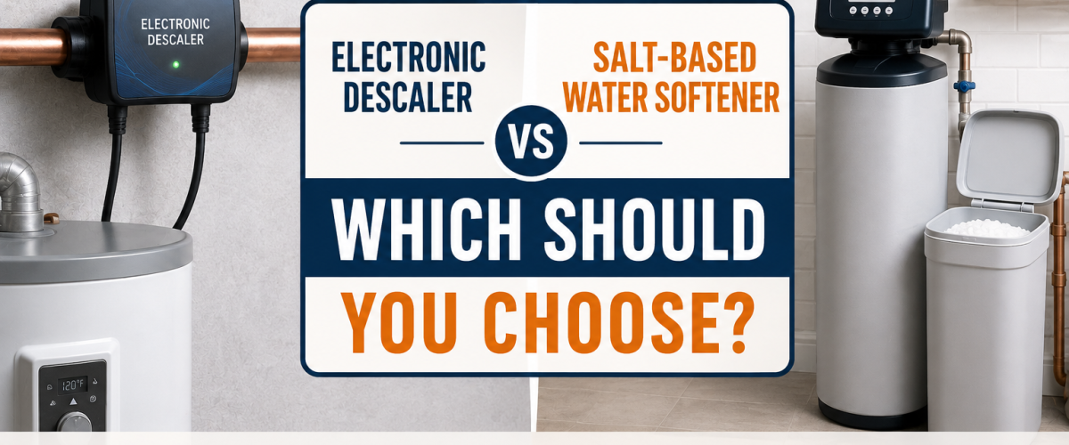 Electronic Descaler vs Salt-Based Water Softener (2026) — Which Should You Choose?