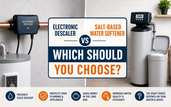 Electronic Descaler vs Salt-Based Water Softener (2026) — Which Should You Choose?