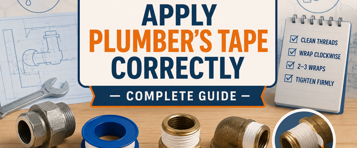 How to Apply Plumber’s Tape Correctly (2026) — Complete Guide