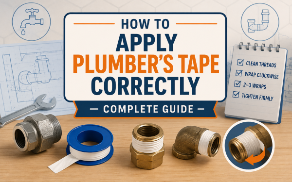 How to Apply Plumber’s Tape Correctly (2026) — Complete Guide