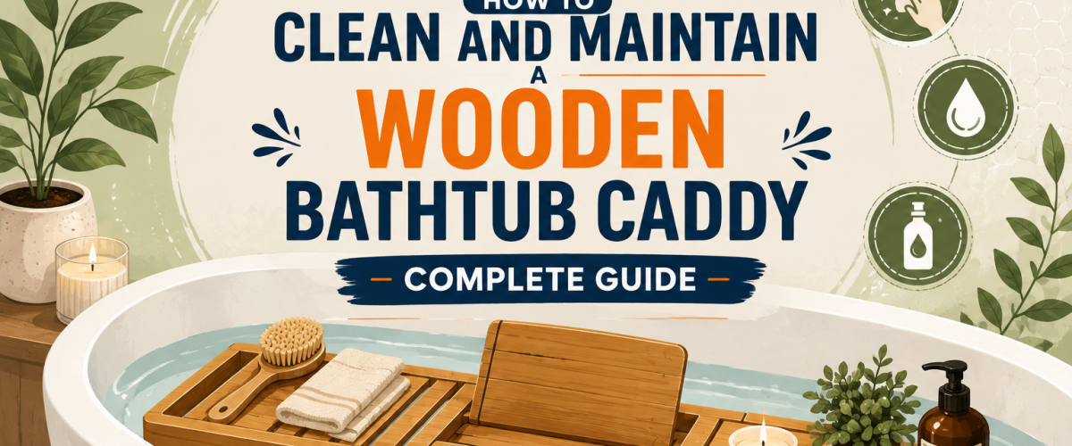 How to Clean and Maintain a Wooden Bathtub Caddy (2026) — Complete Guide