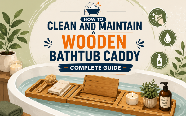 How to Clean and Maintain a Wooden Bathtub Caddy (2026) — Complete Guide